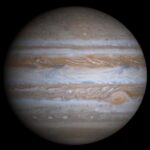 Esta imagen de Júpiter fue tomada por la nave espacial Juno de la NASA.