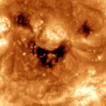 Imagen real del Sol capturada por el Observatorio de Dinámica Solar (SDO) de la NASA.