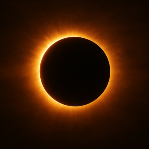 Durante un eclipse solar total, la Luna se alinea perfectamente entre la Tierra y el Sol, bloqueando su luz directa