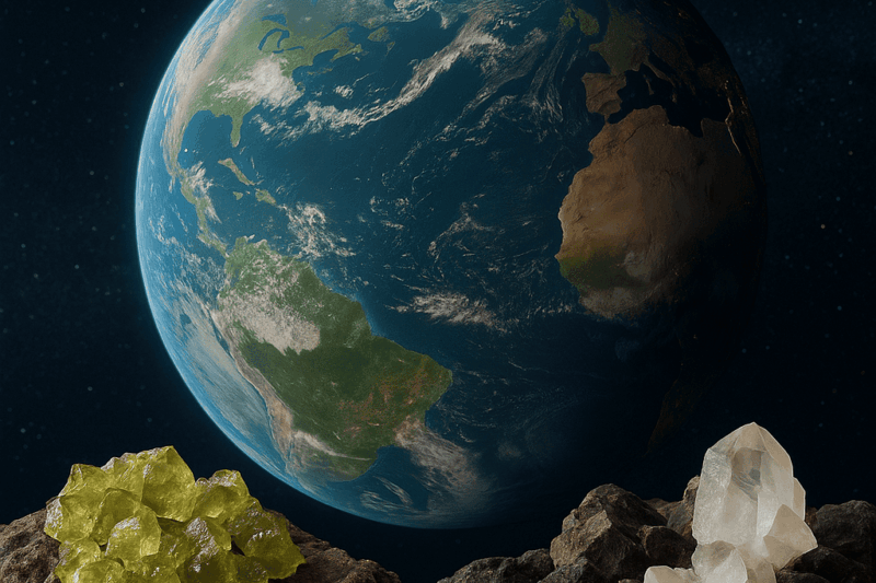 Minerales de la Tierra y Otros Planetas: Conexiones Cósmicas