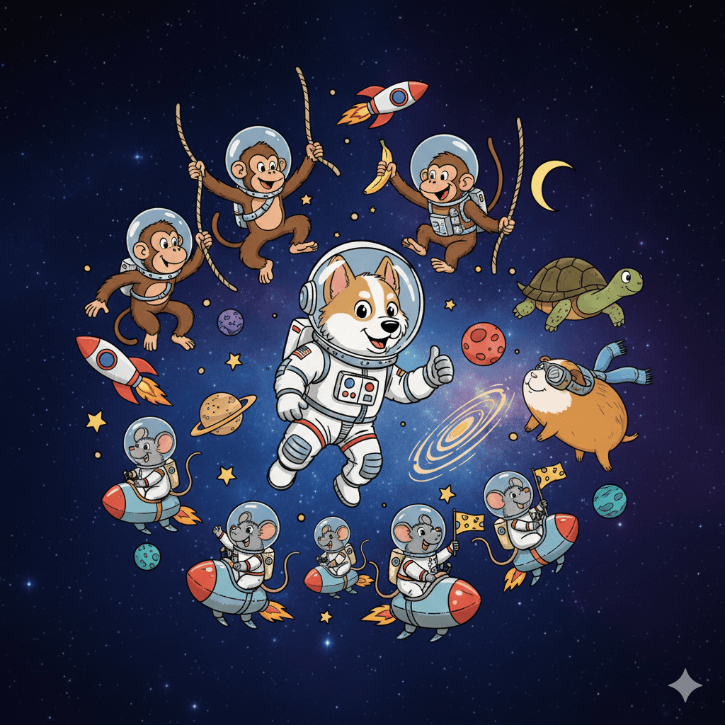 Animales enviados al espacio: historia, misiones y curiosidades