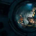 Ryan Gosling interpretando a Ryland Grace dentro de la nave en la película Proyecto Salvación