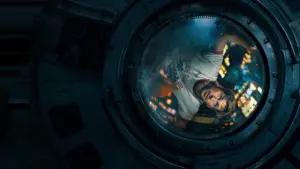Ryan Gosling interpretando a Ryland Grace dentro de la nave en la película Proyecto Salvación